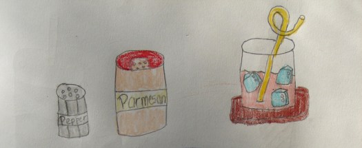 Close-up Salt n' Pepper and Drink